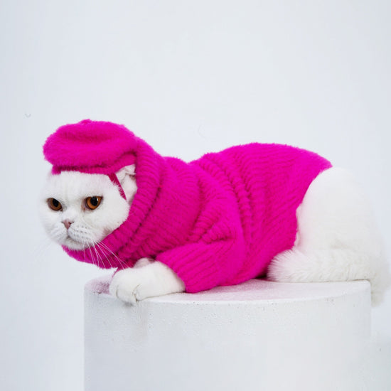 Loves It Cat Sweater & Hat by Moshiqa