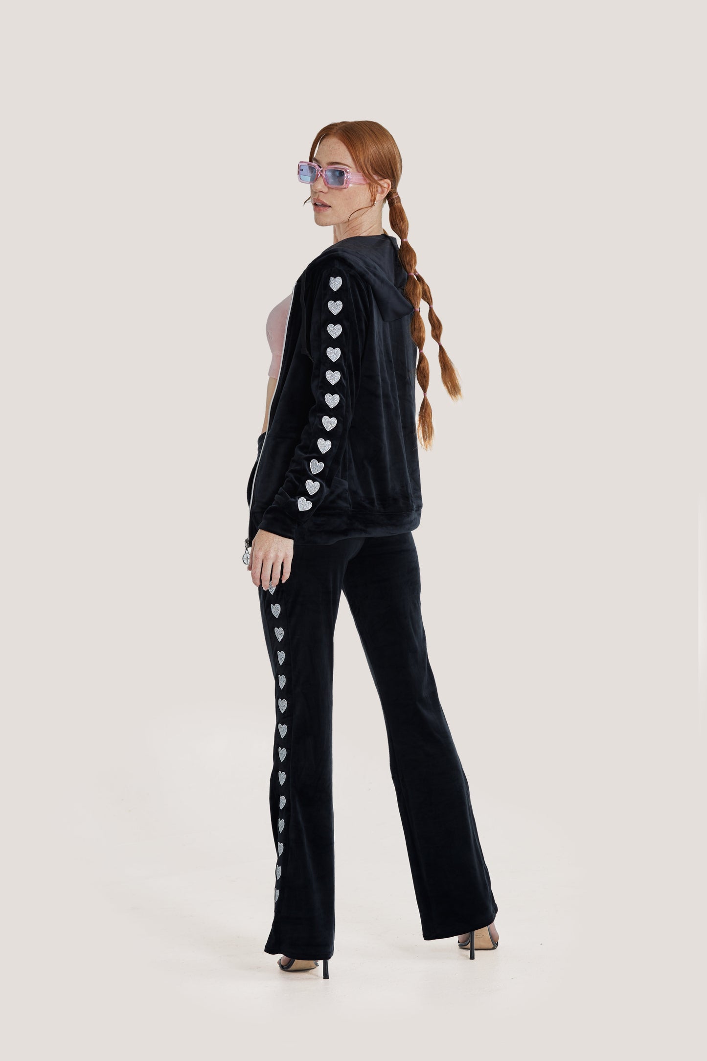 Heart on Your Sleeve Pant by Paris Hilton Tracksuits