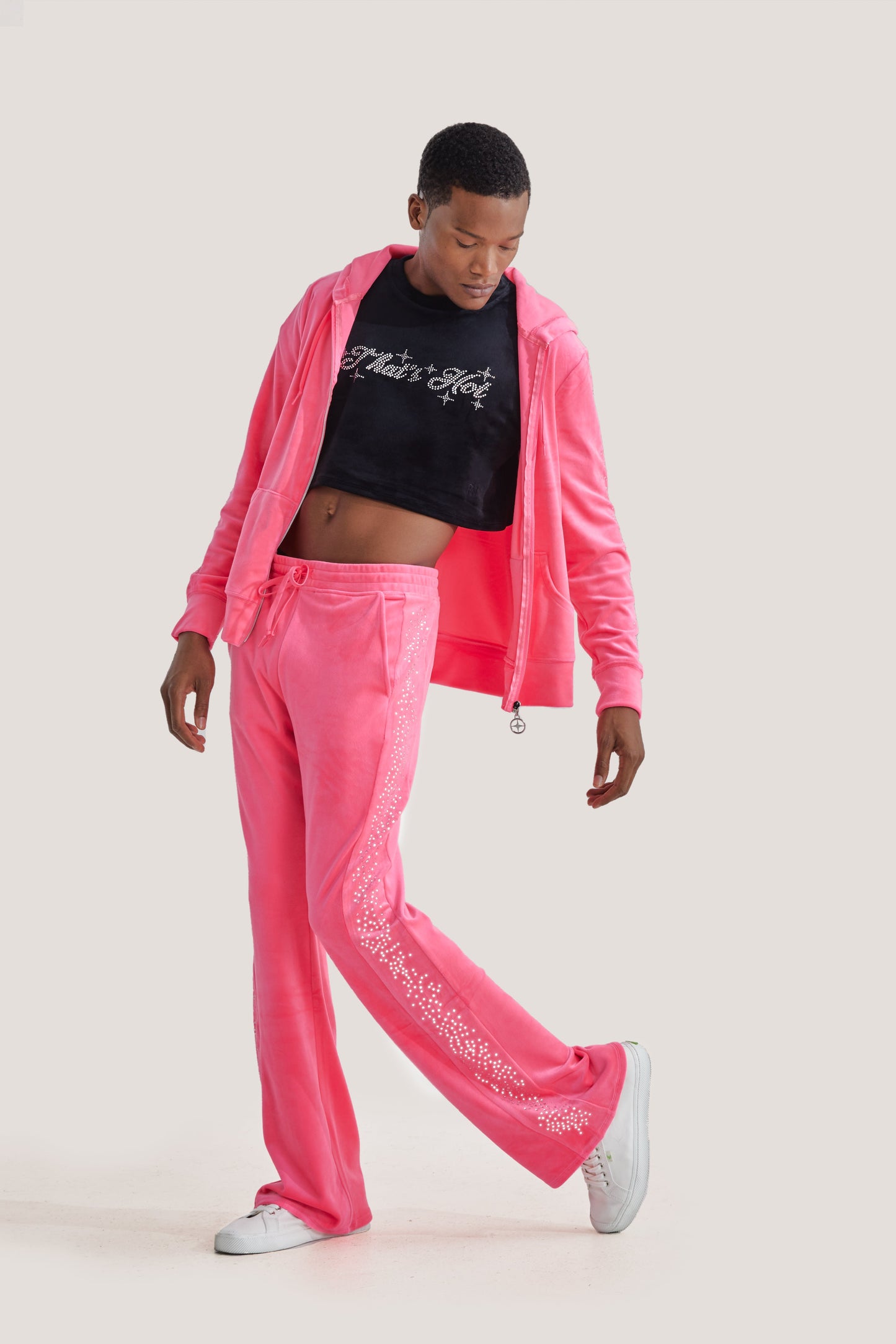 Load image into Gallery viewer, Crop Top - That&amp;#39;s Hot by Paris Hilton Tracksuits
