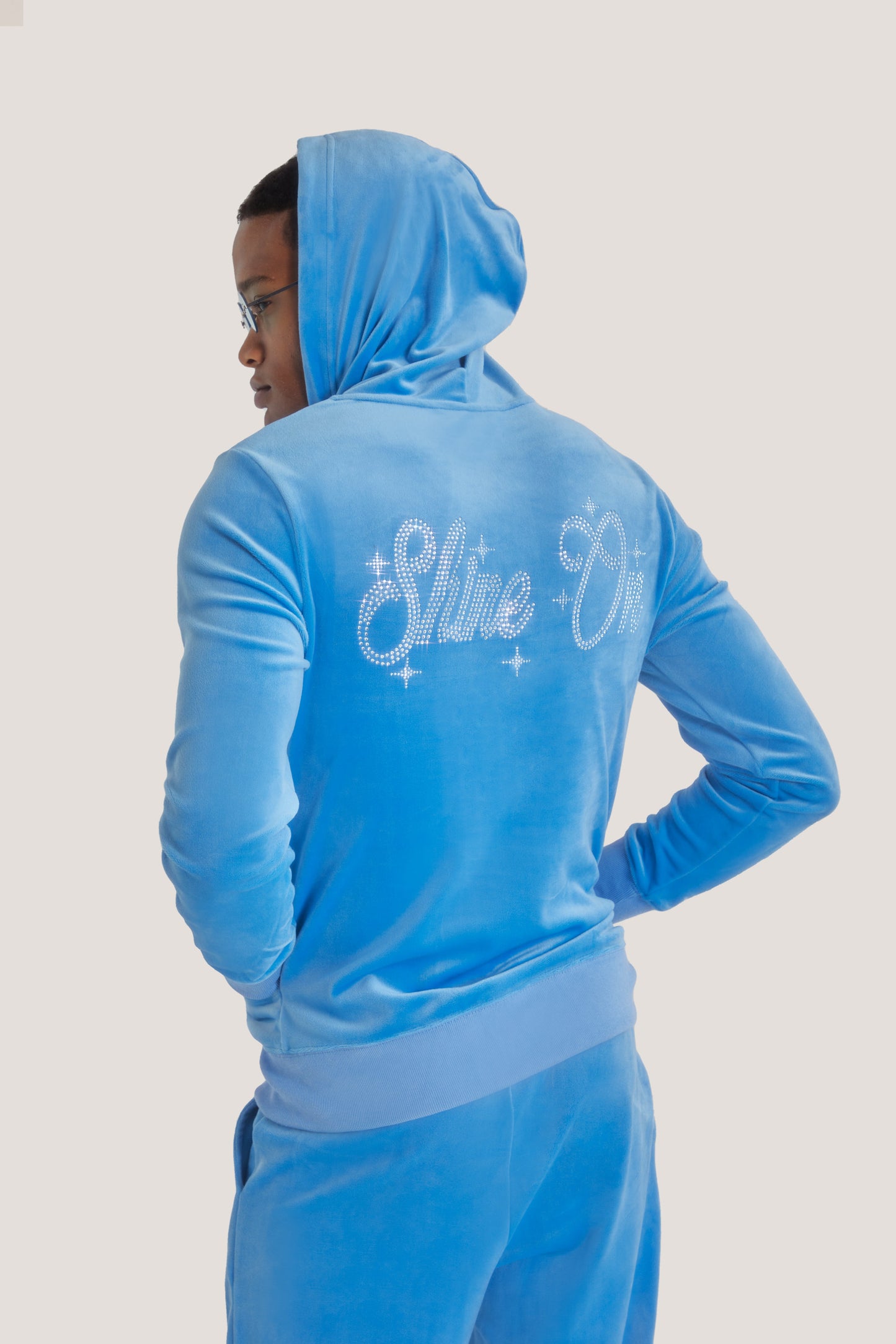 Load image into Gallery viewer, Sparkle Shine On Hoodie by Paris Hilton Tracksuits
